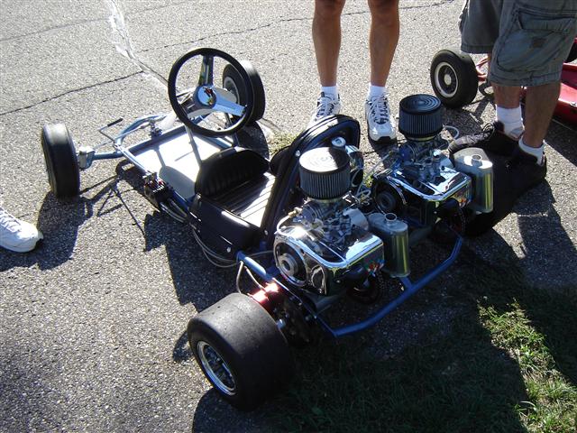 Vintage Simplex Go-Kart With Twin West Bend Engines